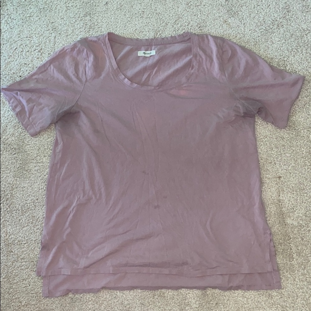 Madewell pink shirt